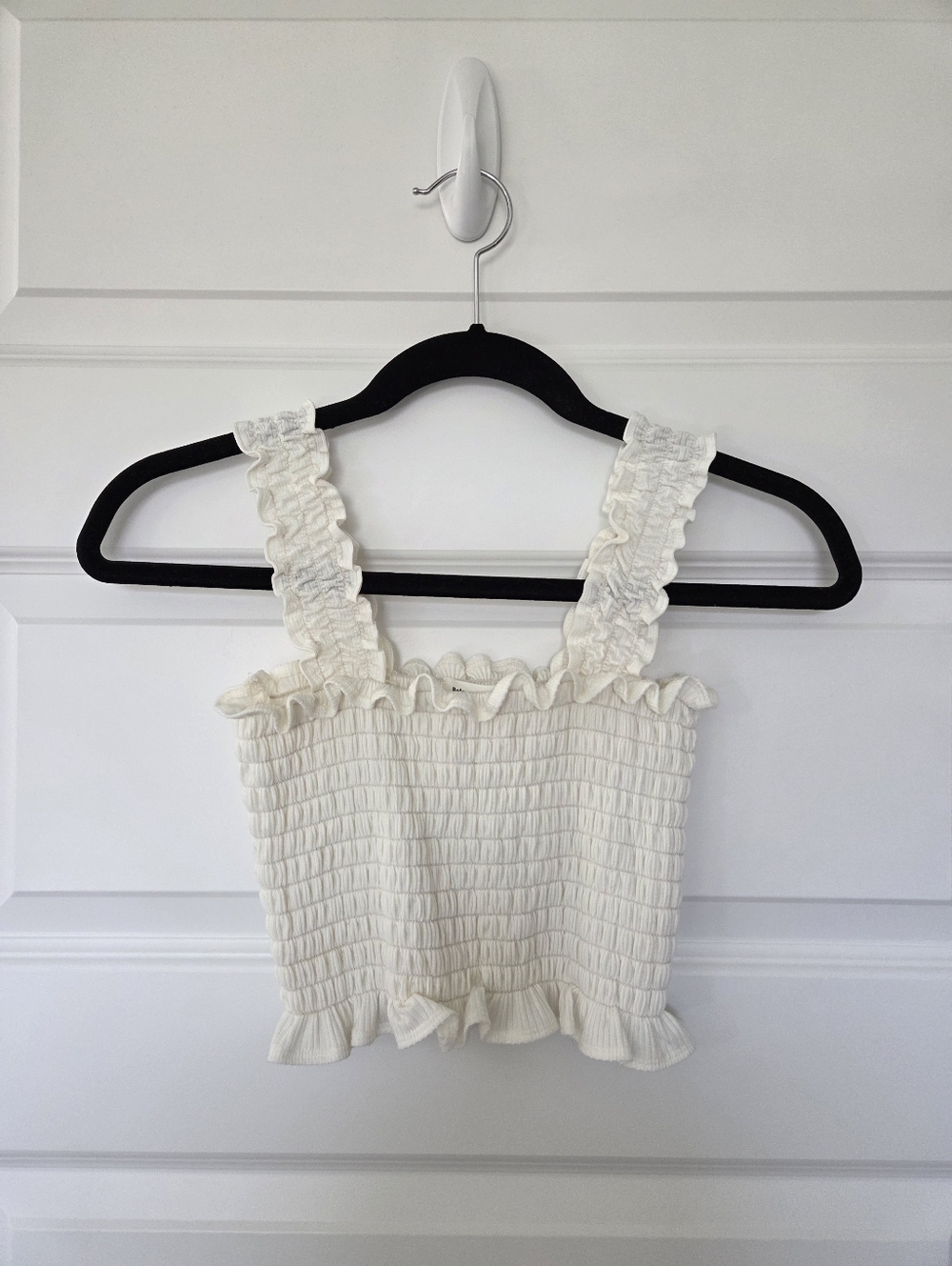 Reformation Jeans Leonore Smock Crop Top